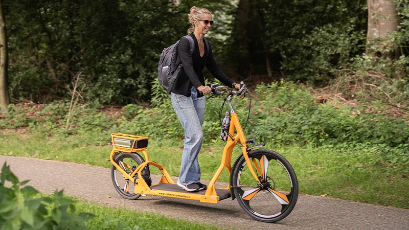 Aan het water Onhandig Pellen E-loopfiets op de Veluwe